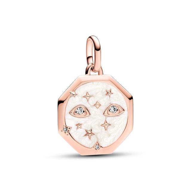 S925 Sterling Silber Funkelnder Stern ME Galaxy Herz Medaillon Blau Schwarz Chakra Herz Kreuz Mini Anhänger Charm Fit Geschenke