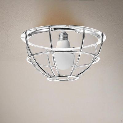Lampenschirm mit Glühbirnenabdeckung, LED-Schutz, stoßfester Metallkäfig, Lampenschirm für Wohnzimmer