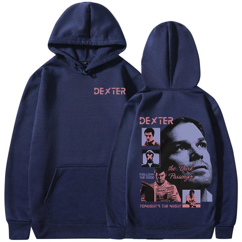 TV Play Dexter Morgan Hoodies Men Women Clothing Keep Warm Fleece Hooded Sweatshirts Fashion Vintage Gothic Oversized Pullovers
