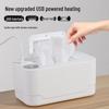 Portable USB Baby Wipe Warmer with Wireless Charging & Night Light