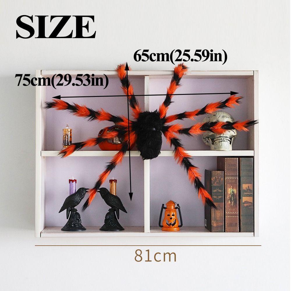 Realistic Halloween Plush Spider Creative Halloween Decoration Gift Giant Fake Spider  Plush Toy