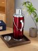 Nostalgic Retro Portable Thermos Flask: Old-Fashioned Chinese Style Tea Bottle with Aluminum Shell