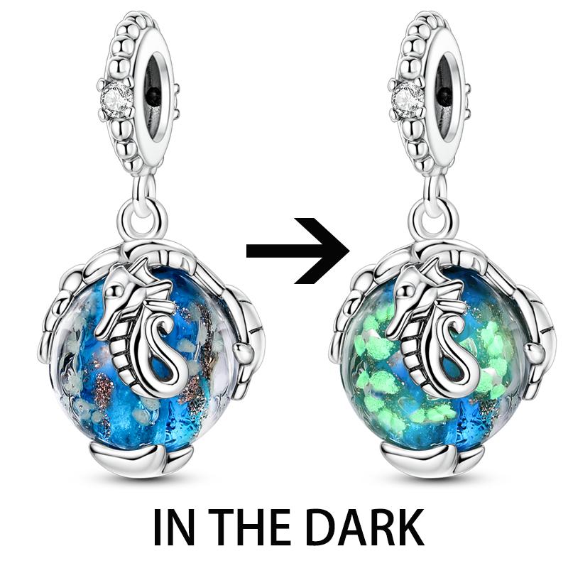 Summer Series Copper Charms Beads Ocean Beach Sea Turtle Pendants Fit Original Bracelet Necklace Diy Jewelry Gift