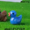 Yellow Duck Resin Figurine for Micro Landscape Decoration