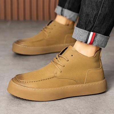 2024 Casual Leather Shoes Italian Lacing Versatile Casual Shoes Luxury Brand Men's Casual British Retro Men's Shoes Size38-44