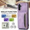 For Samsung Galaxy A36 5G Phone Case Tri-fold Wallet Kickstand PU Leather + TPU Back Cover