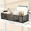 Contemporary Storage Rack, Multipurpose Plastic Organizer for Dormitory Beds, Space-Saving Design, Shelf Baskets