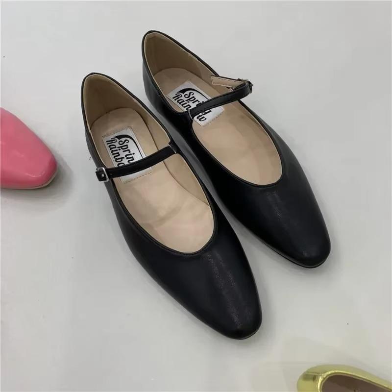 Spring and Autumn French Retro Mary Jane Shoes Loafers Scoop  Flat Shoes Women  Shoes for Women