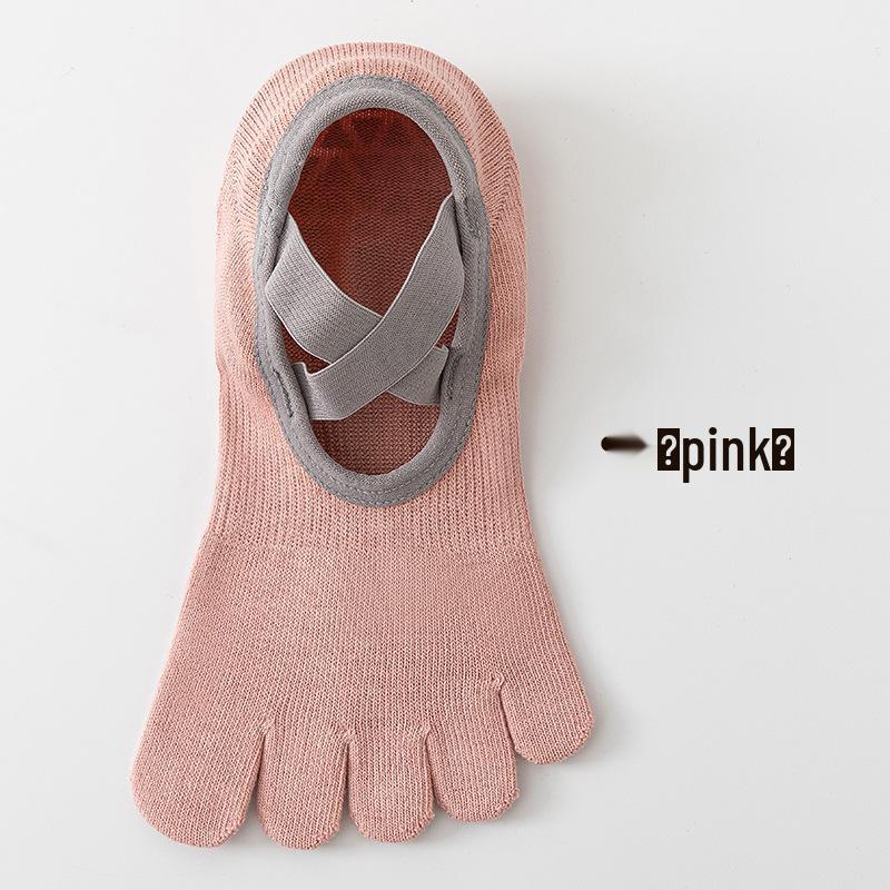 Non-Slip Five-Finger Yoga & Pilates Toe Socks for Indoor Fitness Training