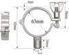 1/2" BSP Male X Fit 1/2" 3/4" 1" -12" Inch 12.7-305mm Tube OD 304 Stainless Steel Pipe Support Clamp Hanger Bracket Sanitary