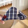 Triangle Fabric Bow Hair Clip: Japanese-Korean Style Claw Clip Accessory