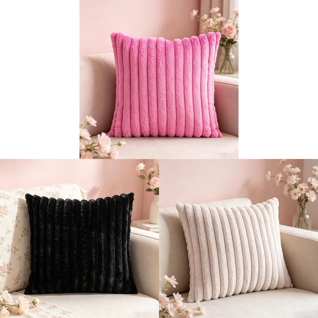 Minimalist Polyester Solid Color Cushion Cover For Living Room Home Decor