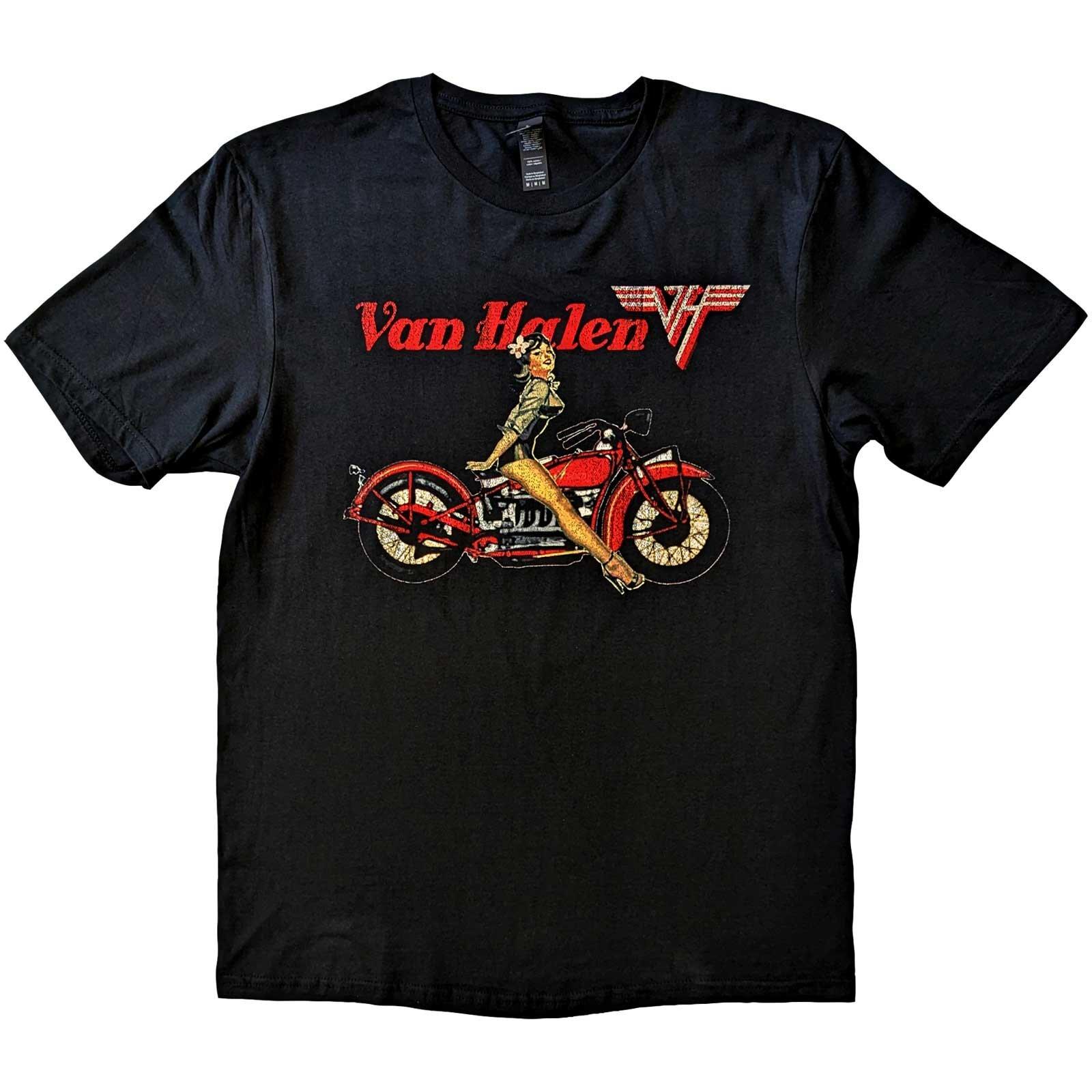 Van Halen T-shirt - Vintage Pin Up T-shirt - Licensed - New - Band Tees S