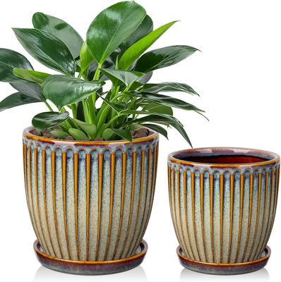 Set Ceramic Villa Como Flower cu Găuri și Ghiveci de Interior Ghiveci, Ghiveci, Jardineră, Nu. 4, nr. 5, 2, Farfurioară, Elegant, Ghiveci, Plantă, Interior, Cameră,