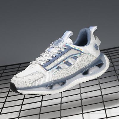 Outdoor Running Shoes Men Lightweight Anti-slip Casual Shoes Men Comfortable Breathable Flat Bottom Lace-up Sports Shoes Men