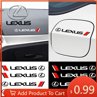 Interior Stickers 4PCS Car Styling Door Handle Decoration Stickers Decals For F SPORT LBX NX RX 350h 450h ES UX 300e GS GX