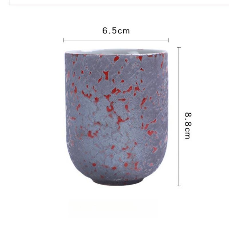 Retro coarse pottery teacup master cup single large Japanese ceramic kung fu tea set tea cup espresso cup