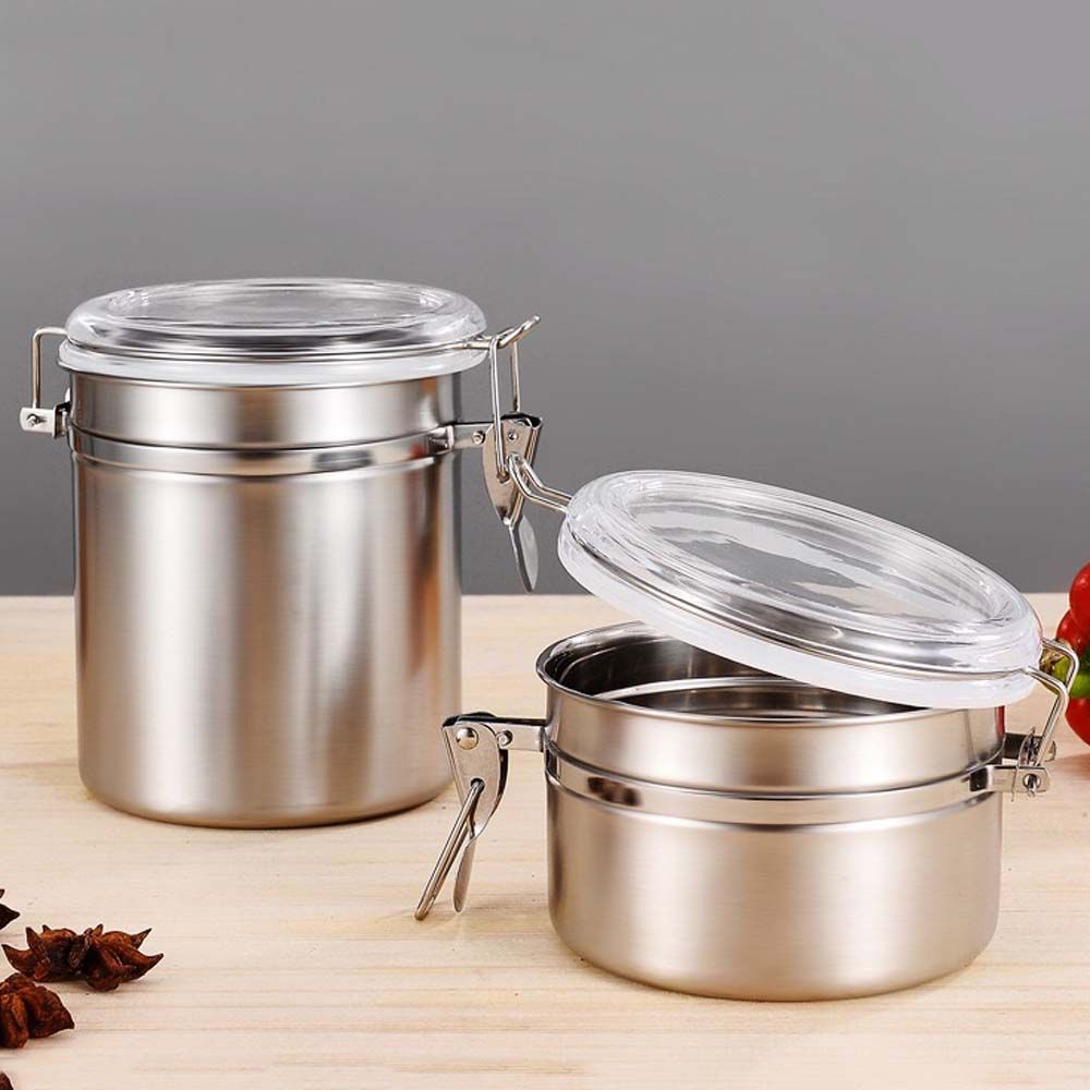 Sugar Jar Kitchen Tool Coffee Bean Storage Bottle Fresh Storage Box Coffee Container Sealed Can