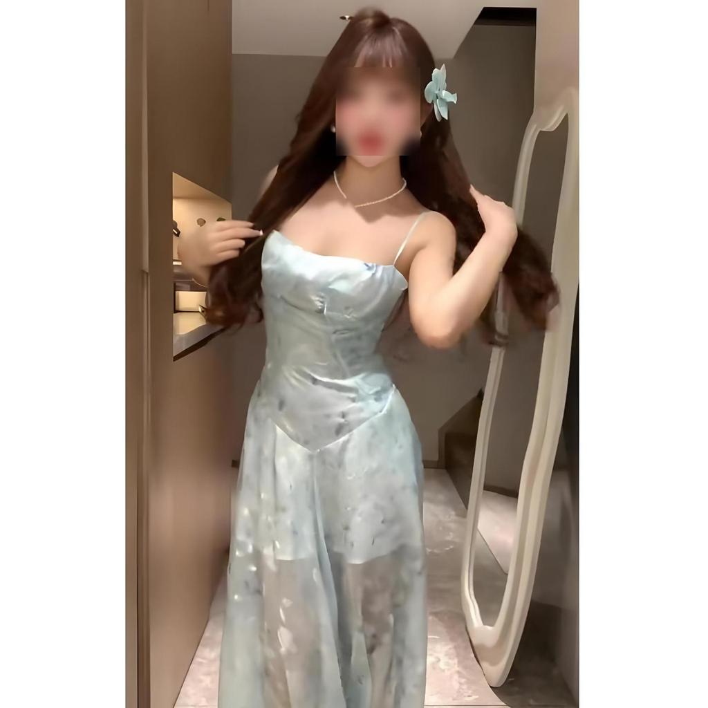 Sweet Sakura Weaving Flower Plume Floral Princess Cake Dress Waist Tucked Dress Dress Female Summer