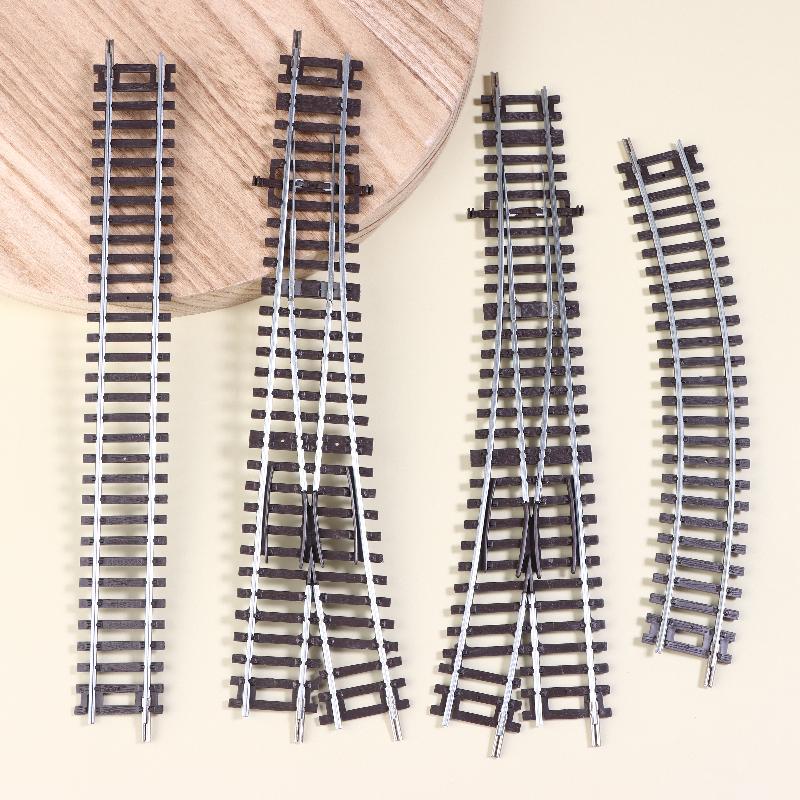 Ho Scale 1/87 Model Train Track Ho Gauge Railroad Track Straight Curved Switch Track For Diorama Sand Table Diy Scenery Layout