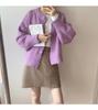 Damen Doppelseitiges Samt Langarm Top, Gebürsteter Weißer Rundhalsausschnitt, Koreanischer Stil für Herbst und Winter.