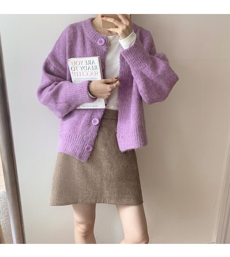 Damen Doppelseitiges Samt Langarm Top, Gebürsteter Weißer Rundhalsausschnitt, Koreanischer Stil für Herbst und Winter.