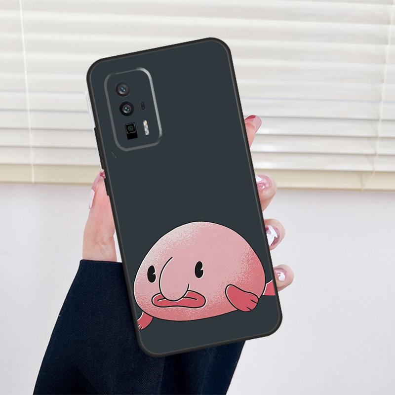 Cartoon Blobfish Cover For Xiaomi 14T Pro 11T 12T 13T 13 14 15 Ultra POCO X6 X7 Pro X3 X5 F5 F6 M6 Pro Case