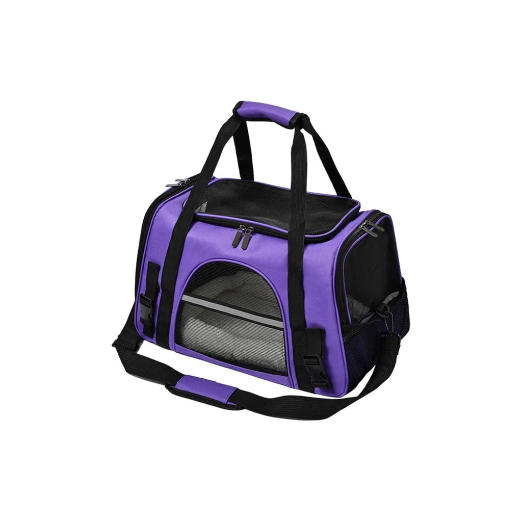Portable Pet Carrier For Travel, Hand-held, Single-shoulder, Or Cross-body, Foldable, Breathable, Transparent Pet Bag For Cats And Dogs