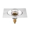 Foot Floor Drain Strainer Bounce Type Square Shower Drain Hair Catcher Strainer for Bathroom Shower Easy To Use