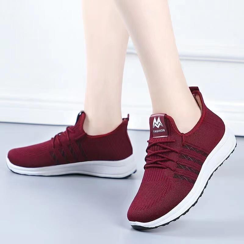 Spring and Autumn New Versatile Soft-soled Flat Shoes Breathable Non-slip Sneakers Women's Light Leisure Travel