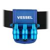 VESSEL Limited Edition Quick Catcher Triple Holder, Blue, QB-10B3BB