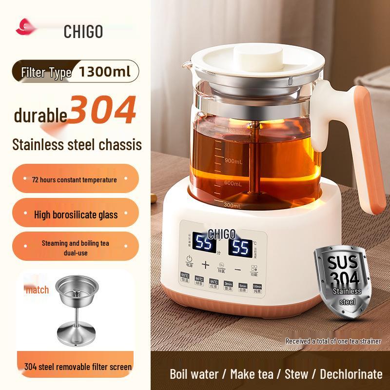 Zhigao Smart Temperature-Controlled Tea Maker & Electric Kettle for Home and Office