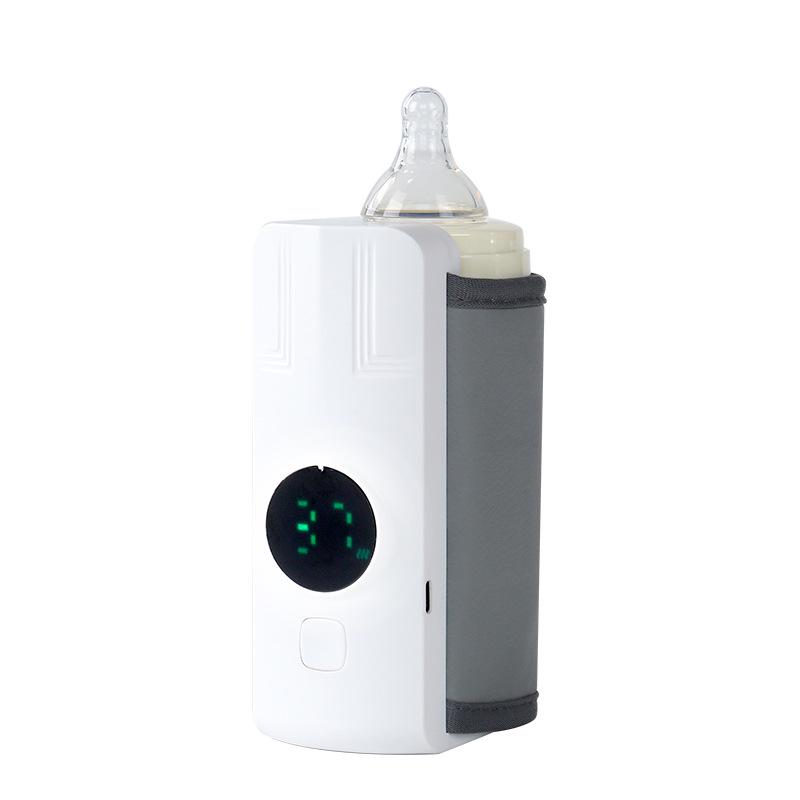 Portable Wireless Bottle Warmer: Insulated, Car-Charging, Constant Temperature Milk Warmer Sleeve