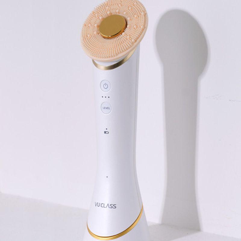 Ультразвуковая силиконовая щетка для умывания QZ-C-100 White & Gold