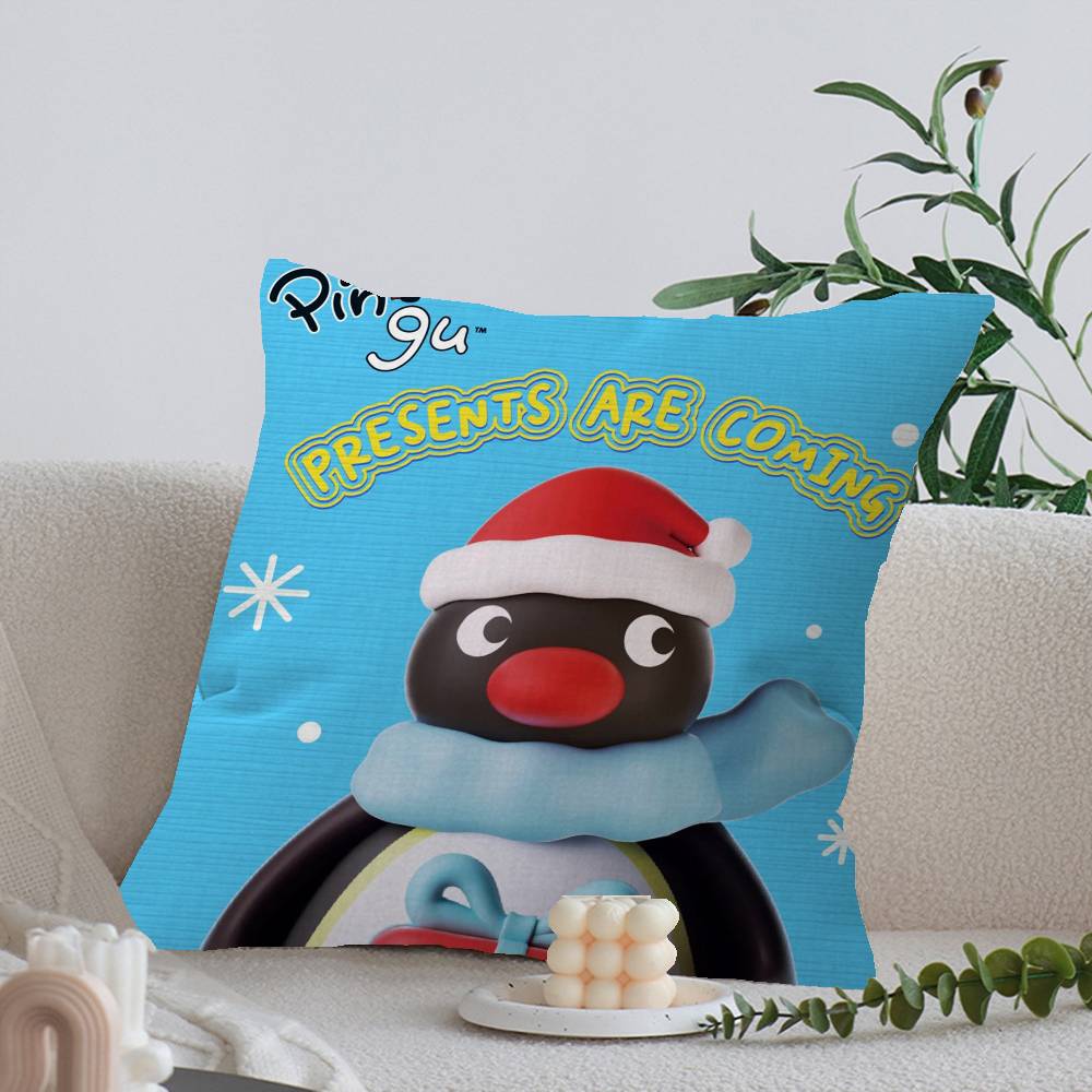 Cartoon Cute PPingu PPenguin Cm Cushion Cover Pillow Cover Decor Pillowcase Home Pillowcase for Couch Pillow