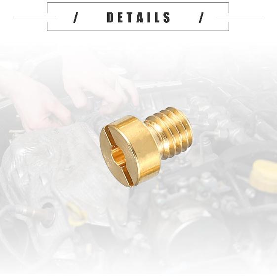 Motoforti Universal Motorcycle Carburetor Jets Main Jets Nozzles, M5x0.8 95 98 100 102 105 108 110 112 115 120 125 130 135 140 145 150, Metal, Gold