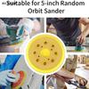 1Pc Grinding Pad 5 Inch 8 Holes Grinder Sandpaper Tray For Disc Grinder Backing Pad Hook Loop 125mm Pneumatic Polishing Machine