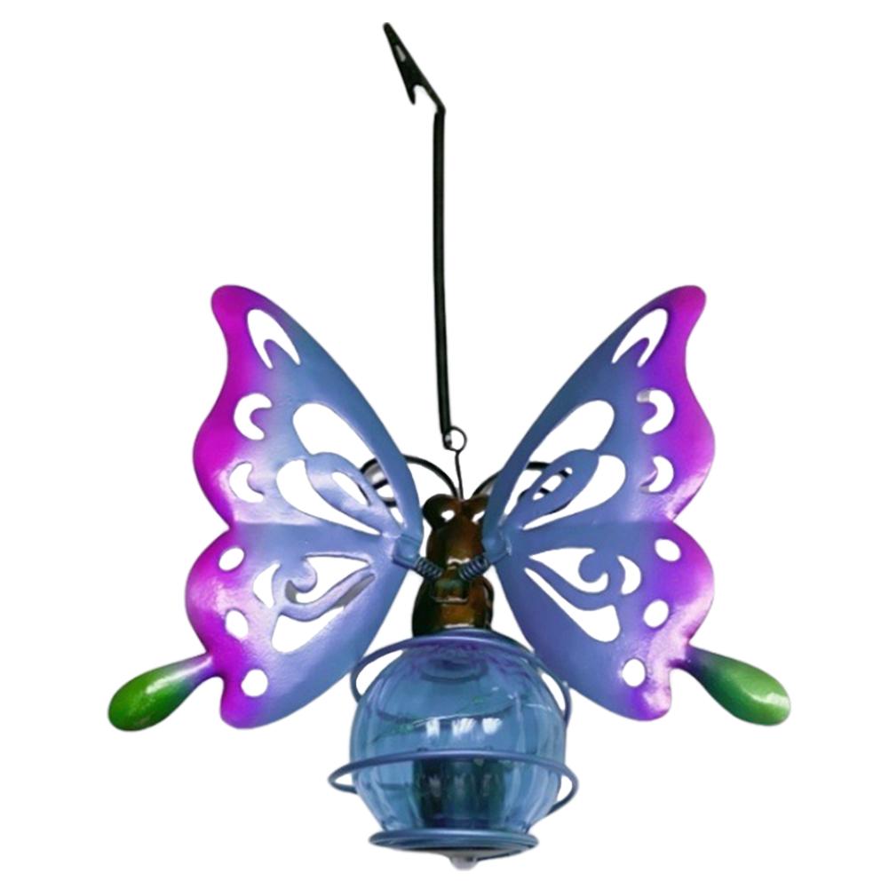 LED Hanging Flying Animals Lamp Cute Statue Ornament Lamp Simulation Animal Solar Light Yard Balcony Porch Garden Decoration