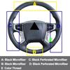 Hand Sewing Car Steering Wheel Cover Volant Wrap For Mitsubishi Pajero Sport III / Montero  2015 - 2026 Braid On Steering Wheel