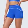 New contrasting colors high waist tight body high elastic hip lift yoga shorts sports running fitness yoga clothes three-point pants