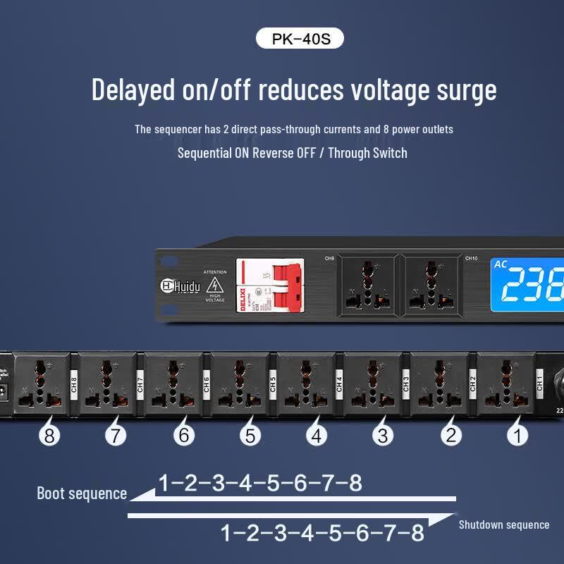 Huidu PK-50S Digital Audio Power Sequencer (CN version)