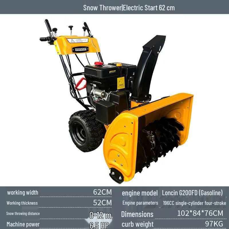 Multifunctional Snow Remover: Hand-Push/Ride-On for Community, Property, or Greenhouse Use