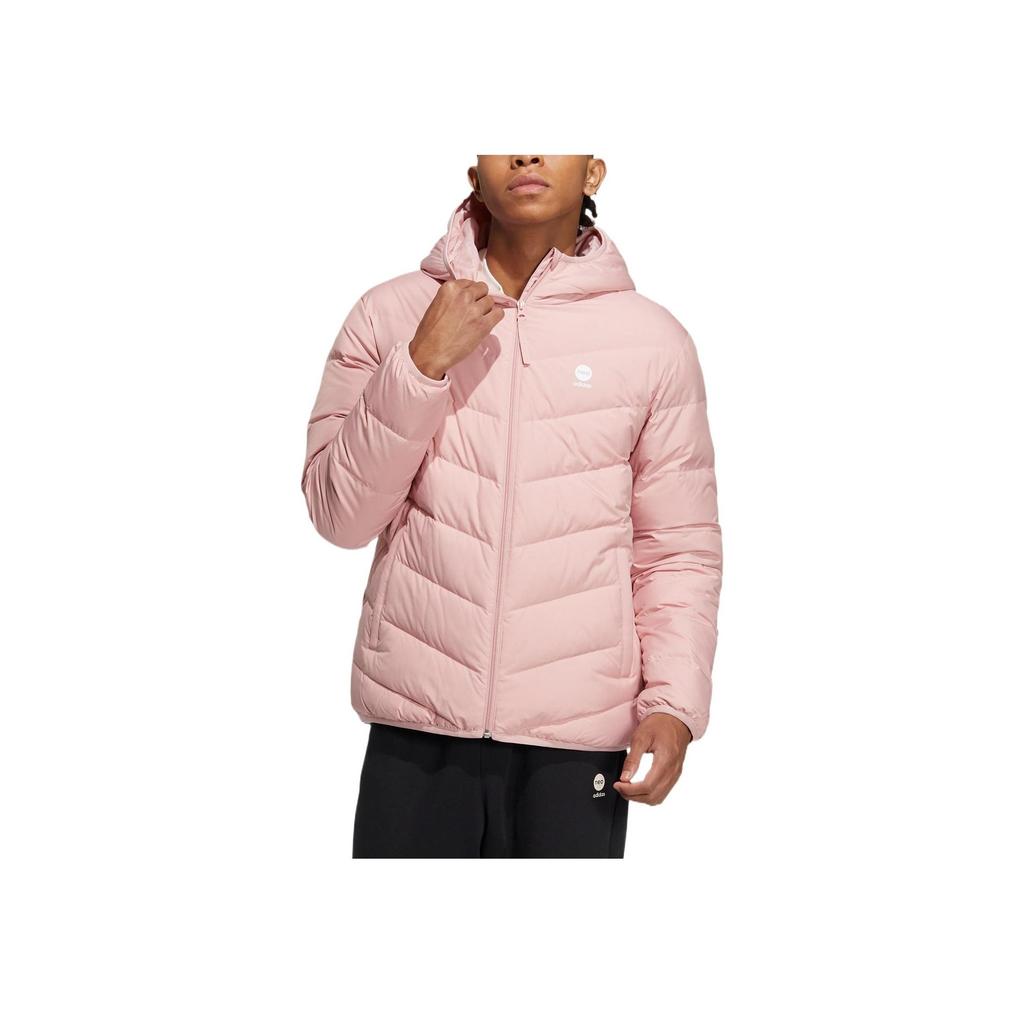 adidas NEO Unisex Hooded Puffer Down Jacket Pink HY9638