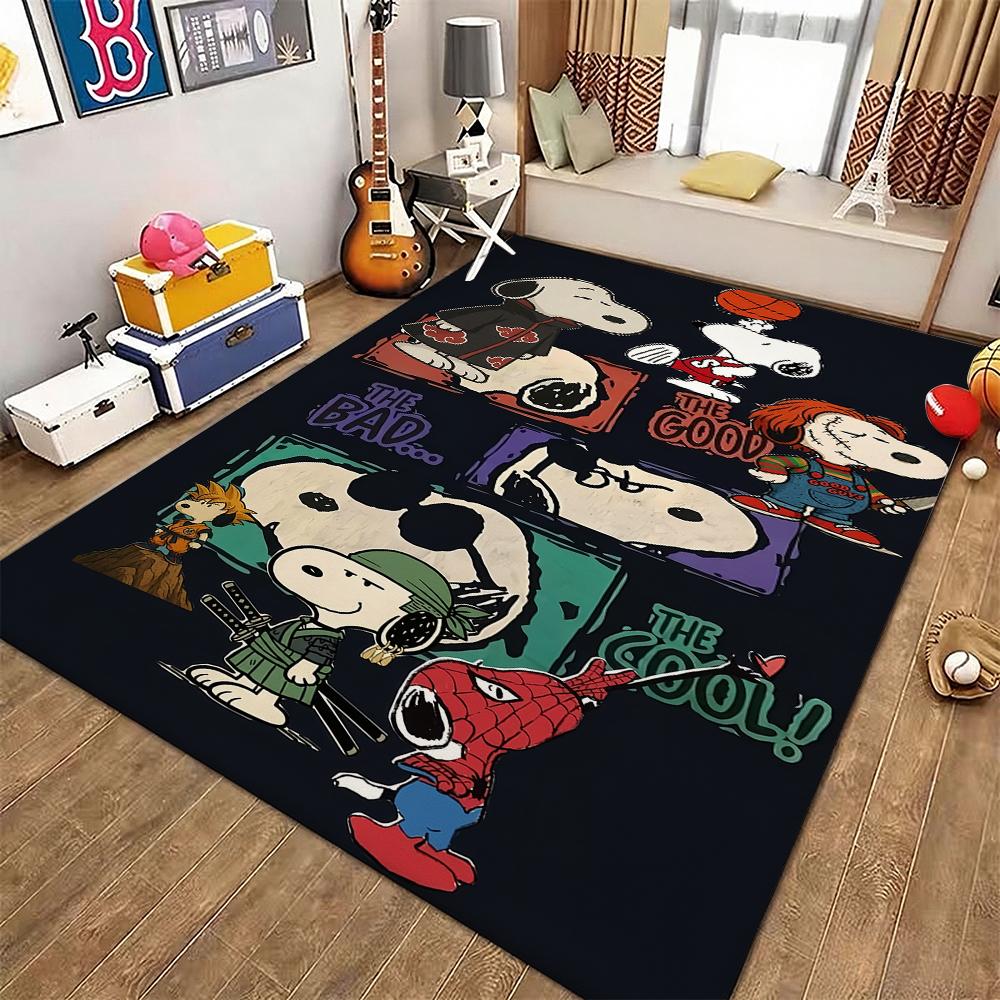Snoopy Patriotic Parade Theme Rug Durable Stainresistant Easyclean Carpet For Kids Bedroom Play Area Home Party Decor Christmas Gift