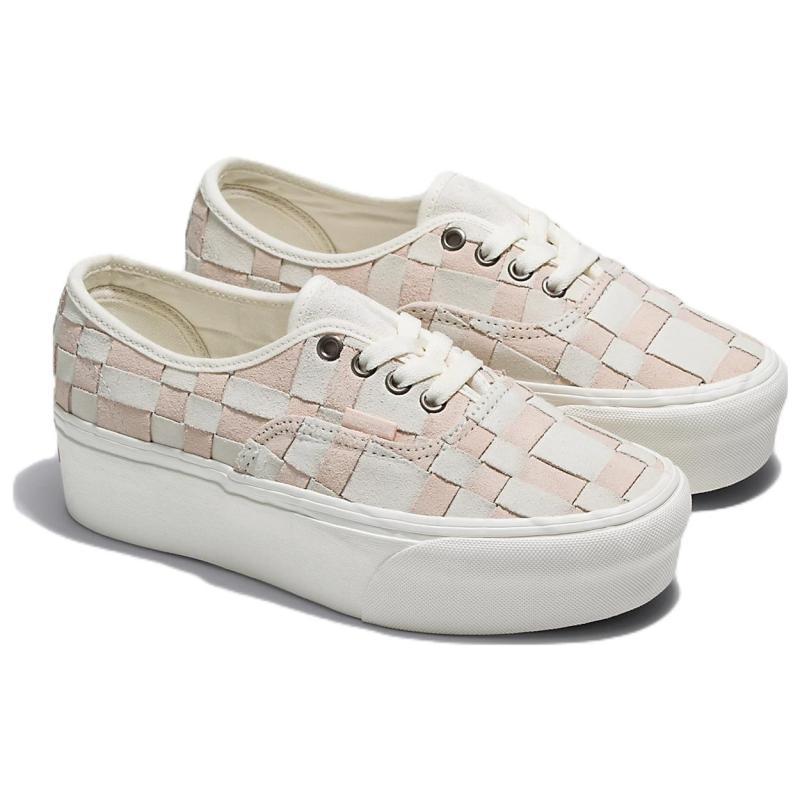 Vans Tênis Vans VN0A5KXXYL7 Autêntico Woven Check Stackform 'White Pink'