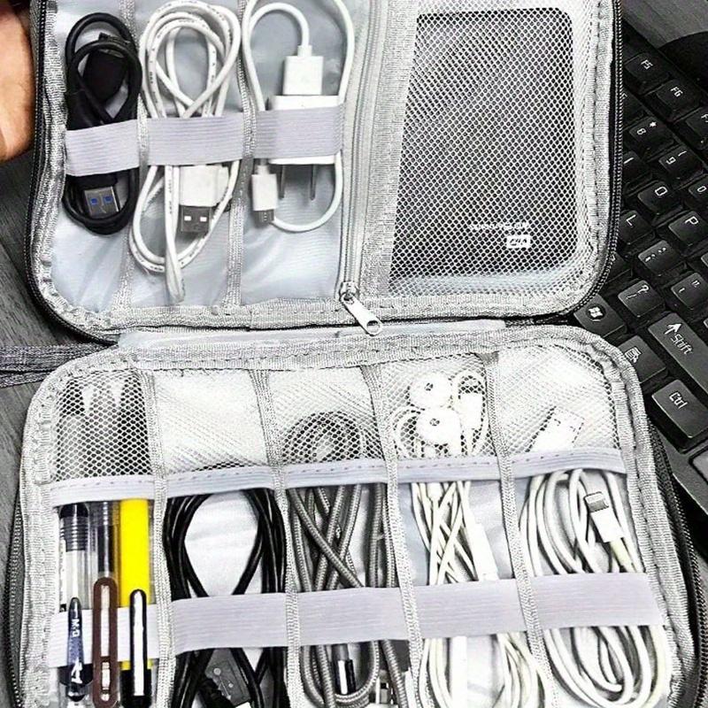 Digital Storage Bag USB Data Cable Organizer for Earphone Wire Bags Accessories Portable Charger Charger Case School College Headphone
