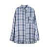 La Chapelle Women's Casual Plaid Shirt Jacket