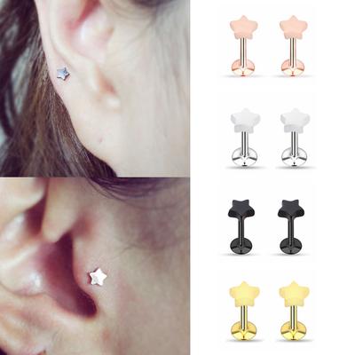 Lip Body Piercing Jewelry Cartilage Helix Tragus Earrings Zircon Ear Studs