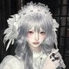 Gothic Lolita Cosplay Headwear Sweet Lovely Girl Harajuku Subculture Wing Angel Lace Flounce Fold Headband Hair Accessories