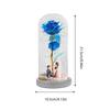 Preserved Flowers In Glass Dome Musical Artificial Flower Light LED Light String Romantic Eternal Floral Lamp For Women Mom